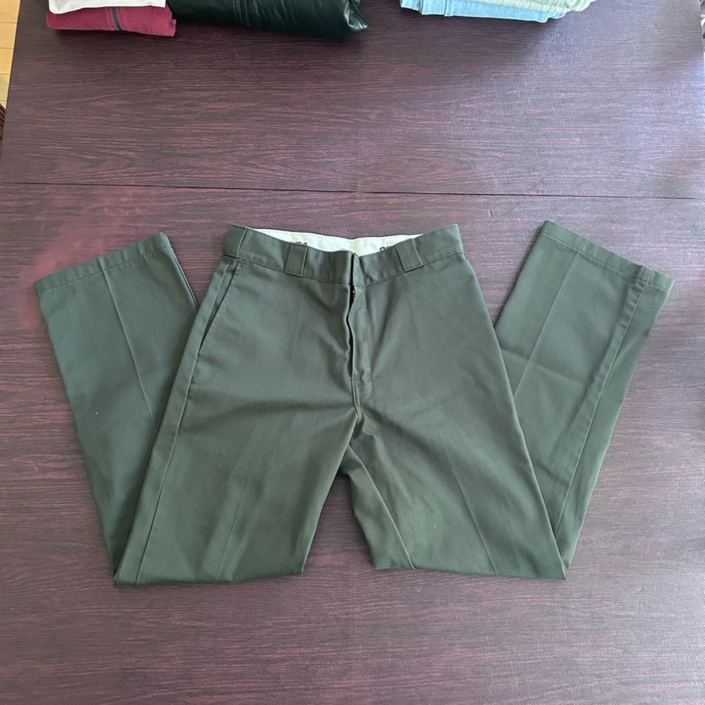 Dickies Men's Dark Green Chinos